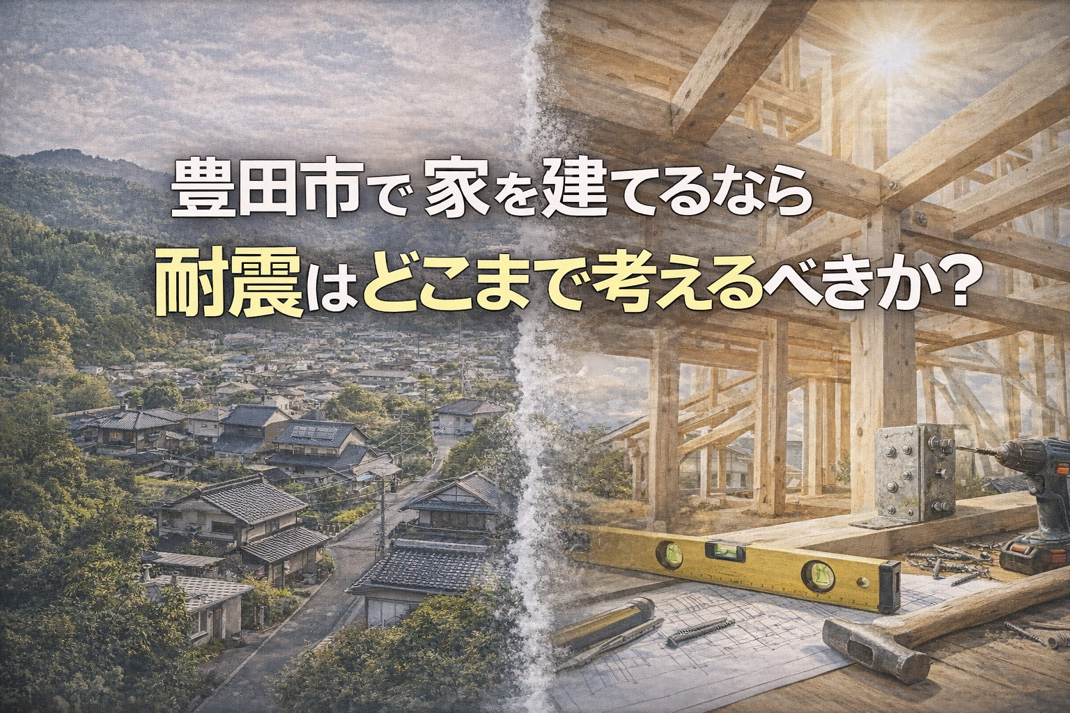 豊田市で家を建てるなら、耐震はどこまで考えるべきか？