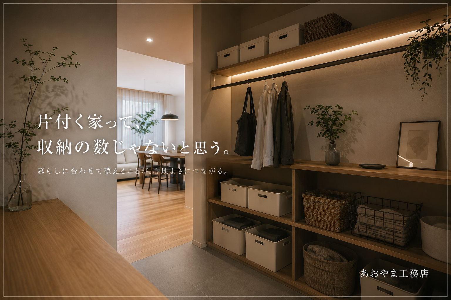 "片付く家"って、収納の数じゃないと思う。