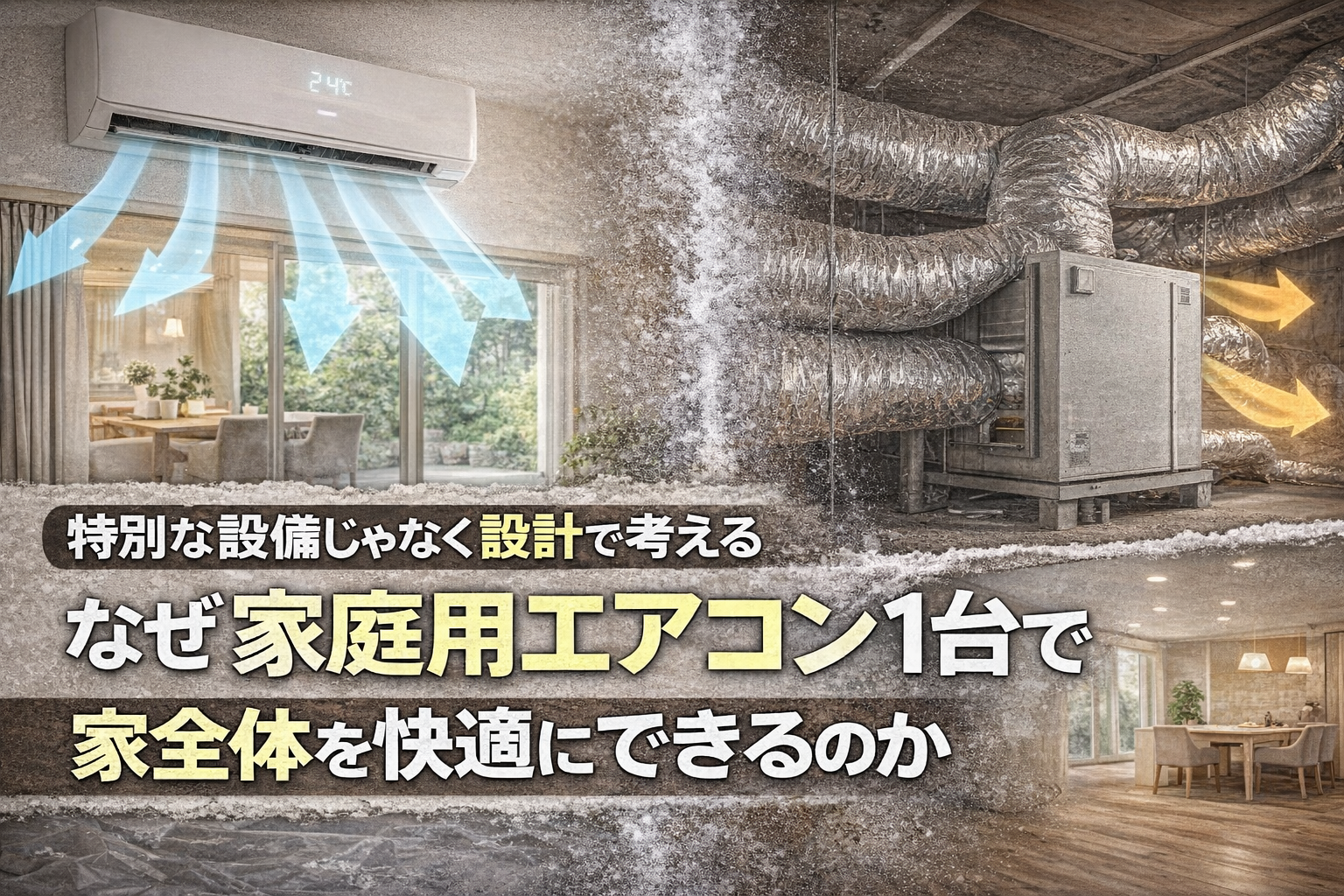なぜ「家庭用エアコン1台」で家全体を快適にできるのか