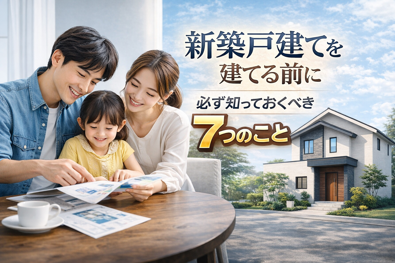 新築一戸建てを建てる前に必ず知っておくべき7つのこと