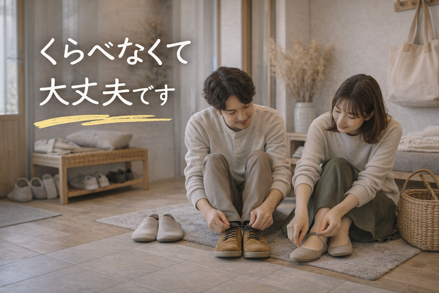 他と比べなくて大丈夫です