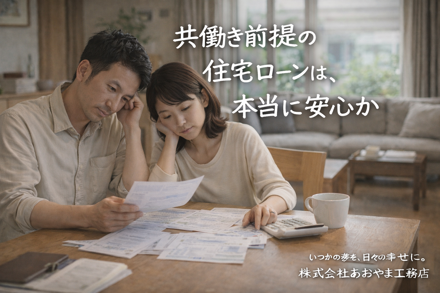 共働き前提の住宅ローンは、本当に安心か