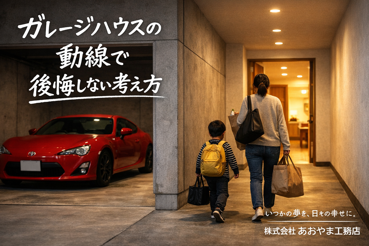 ガレージハウスで後悔しない動線の考え方