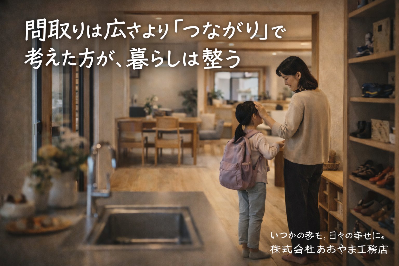 間取りは広さより"つながり"で考えた方が、暮らしは整う