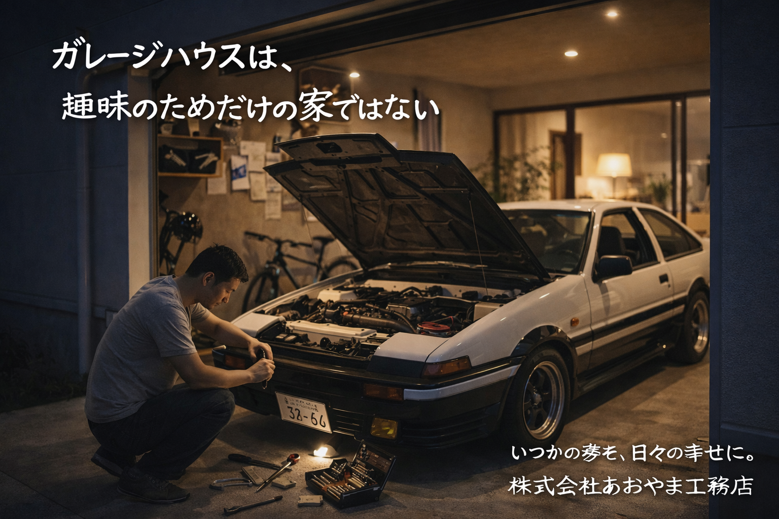 ガレージハウスは、趣味のためだけの家ではない