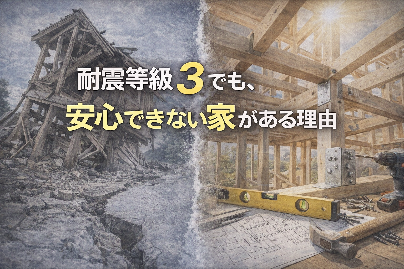 耐震等級3でも、安心できない家がある理由