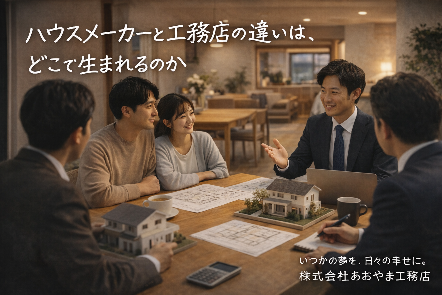 ハウスメーカーと工務店の違いは、どこで生まれるのか