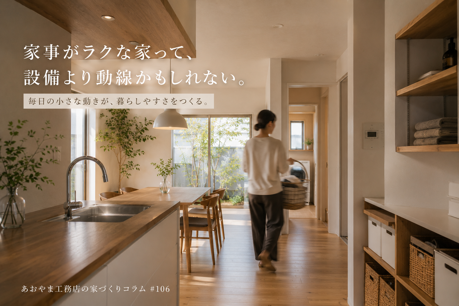 "家事がラクな家"って、設備より動線かもしれない。