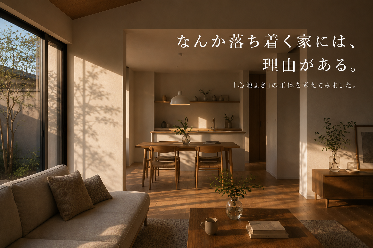 "なんか落ち着く家"には、理由がある。