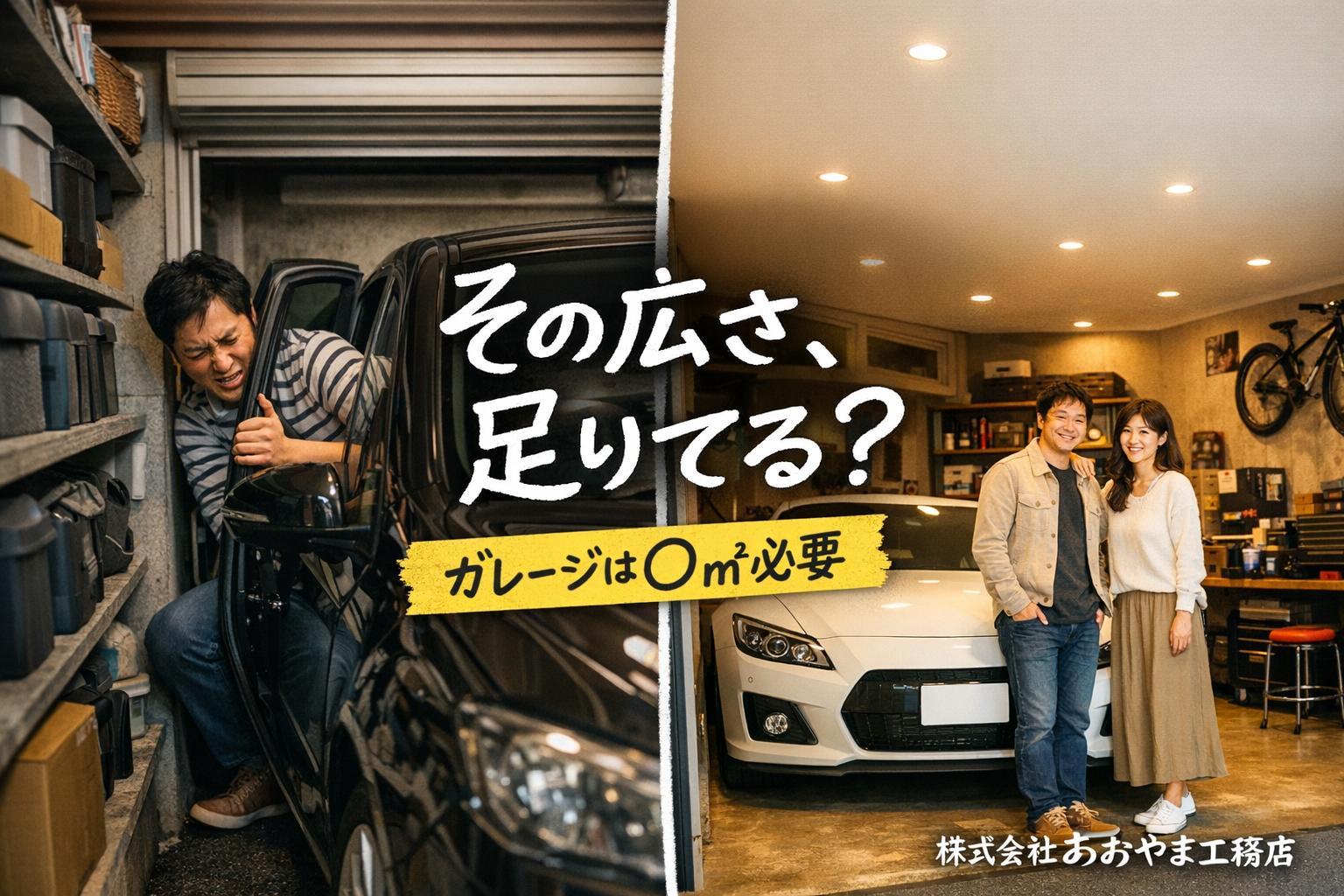 ガレージハウスに必要な広さは？後悔しないためのリアルな目安
