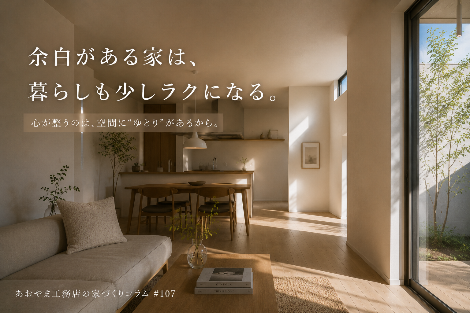 "余白"がある家は、暮らしも少しラクになる