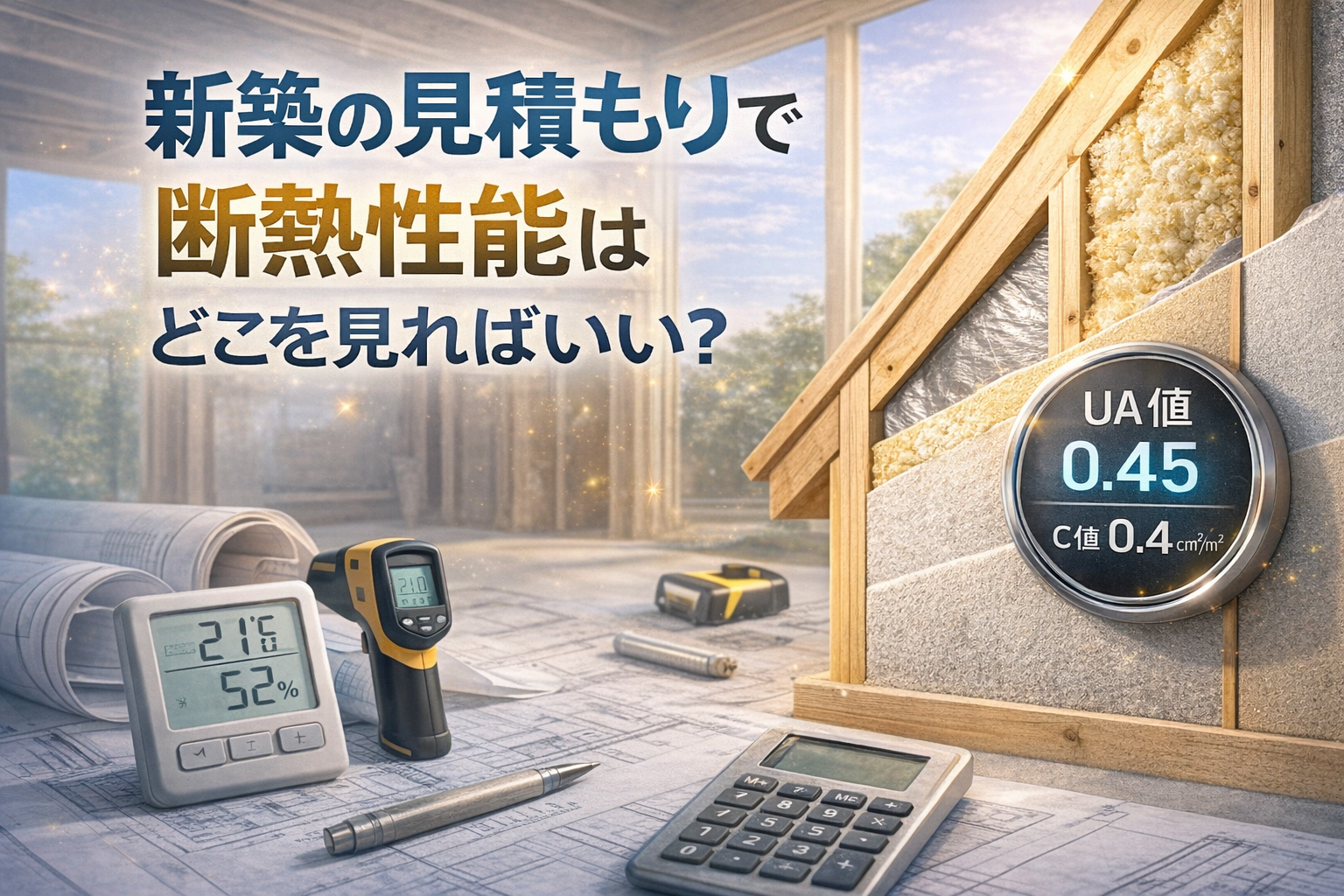 新築住宅の断熱性能はどこを見ればいい？