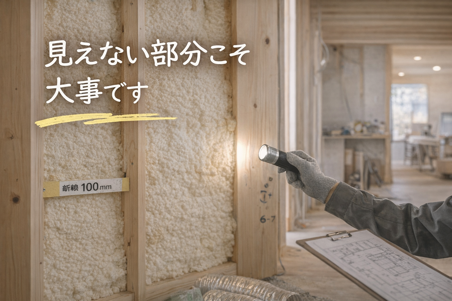 見えない部分こそ、家づくりで大事